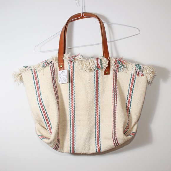 Free People Handbags - Free People Boho Tote Bag NWT White